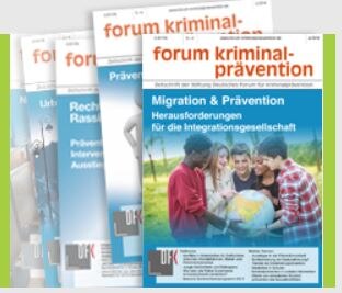 Das Bild zeigt Zeitschriften vom Forum Kriminalprävention
