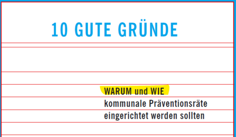 Deckblatt des Berichtes mit der Schrift 10 gute Gründe