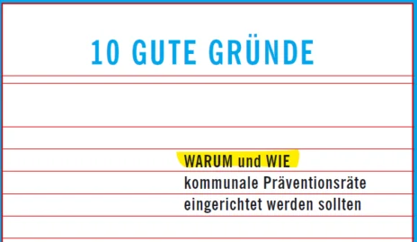 Deckblatt des Berichtes mit der Schrift 10 gute Gründe