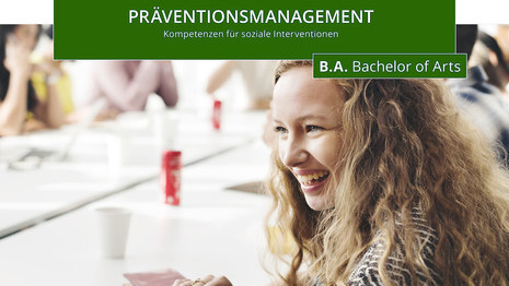 Werbeplakat für den Bachelor Studiengang Präventionsmanagement