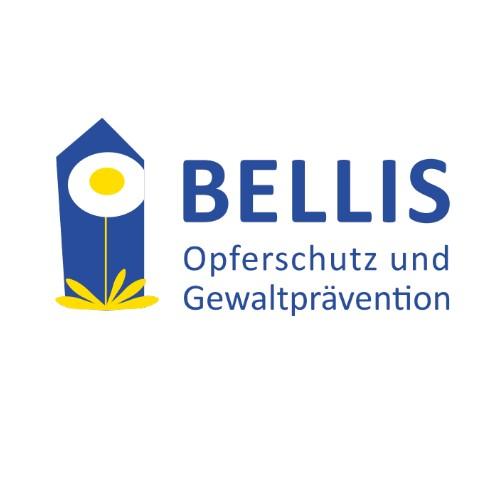 Logo von BELLIS in blau-gelb.