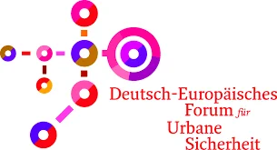Das Bild zeigt das bunte Logo des Deutsch-Europäischen Forum für Urbane Sicherheit.