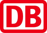 Logo der Deutschen Bahn bestehend aus den Großbuchstaben "DB" in rot.