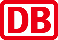Logo der Deutschen Bahn bestehend aus den Großbuchstaben "DB" in rot.