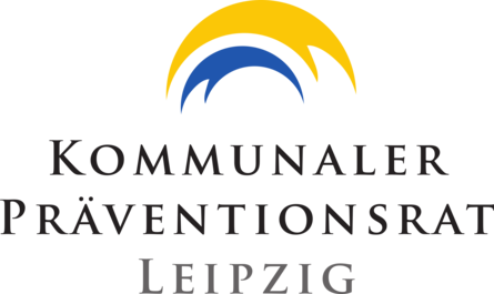zeigt das Logo des KPR Leipzig, mit der Aufschrift: Kommunaler Präventionsrat Leipzig