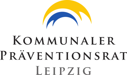zeigt das Logo des KPR Leipzig, mit der Aufschrift: Kommunaler Präventionsrat Leipzig