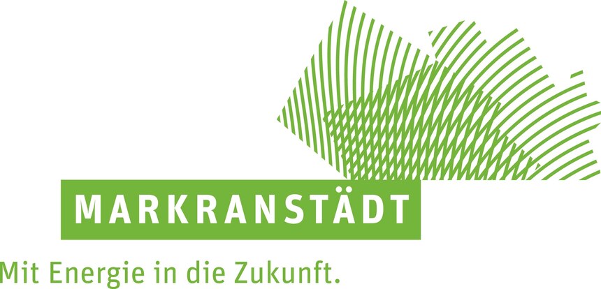 Grün-weißes Logo von Markranstädt.