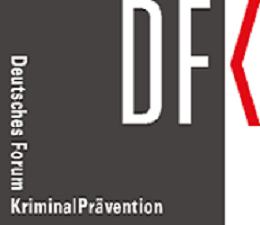 Logo des Deutschen Forums Kriminalprävention in Grautönen