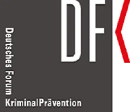 Logo des Deutschen Forums Kriminalprävention in Grautönen