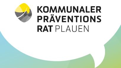 Logo des Kommunalen Präventionsrates der Stadt Plauen.