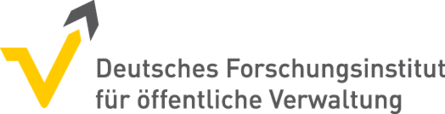 Das Logo des Deutschen Forum öffentlicher Verwaltung in den Farben gelb und blau