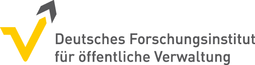 Das Logo des Deutschen Forum öffentlicher Verwaltung in den Farben gelb und blau